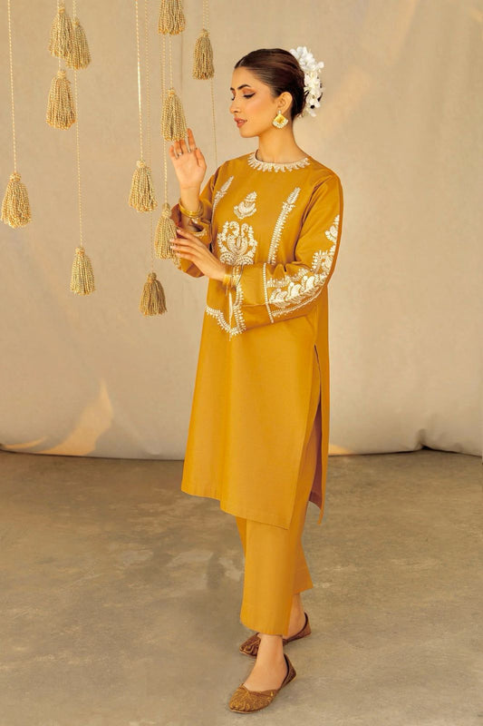 URGE  | LAWN 2 PIECE UNSTICHED FULL HEAVY EMB SUIT FOR SUMMER 2025