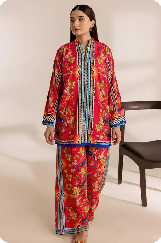 BINT-E-NAZ | LAWN 3 PIECE UNSTICHED PRINT SUIT FOR SUMMER 2025