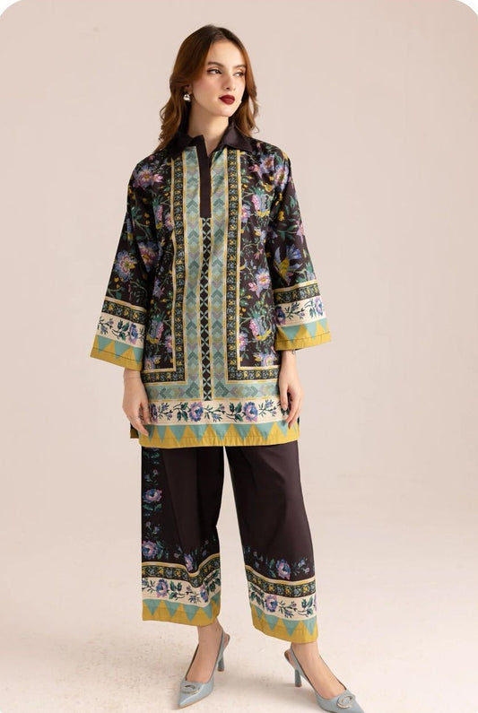 BINT-E-NAZ | LAWN 3 PIECE UNSTICHED PRINT SUIT FOR SUMMER 2025