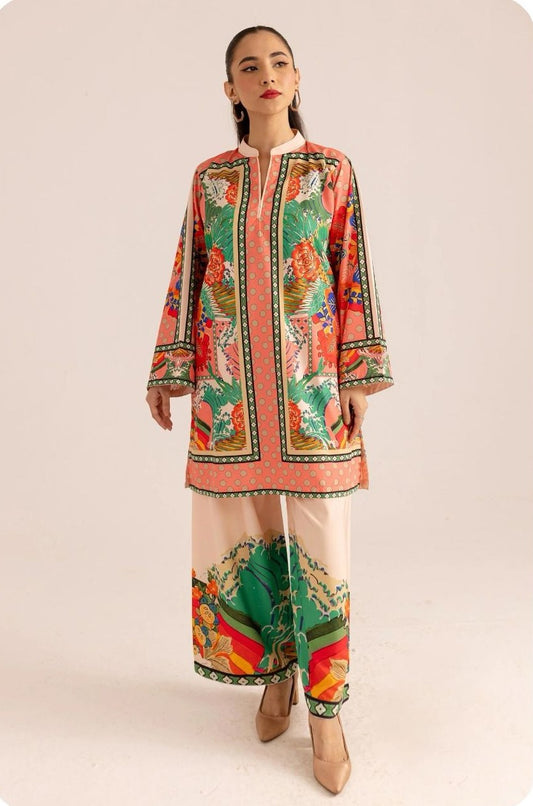 BINT-E-NAZ | LAWN 3 PIECE UNSTICHED PRINT SUIT FOR SUMMER 2025