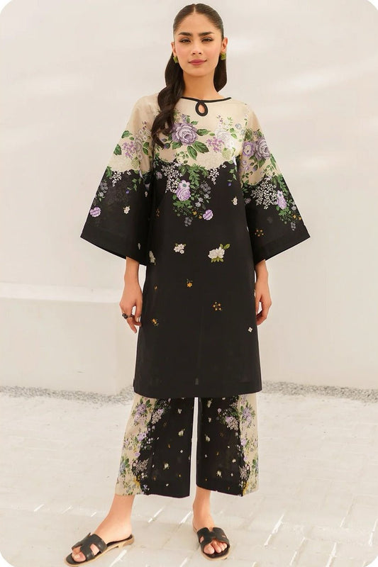 BINT-E-NAZ | LAWN 3 PIECE UNSTICHED PRINT SUIT FOR SUMMER 2025