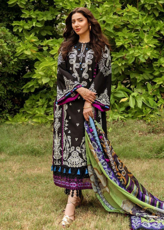 CROSS STICH | LAWN 3 PIECE UNSTICHED FULL HEAVY EMB SUIT FOR SUMMER 2025