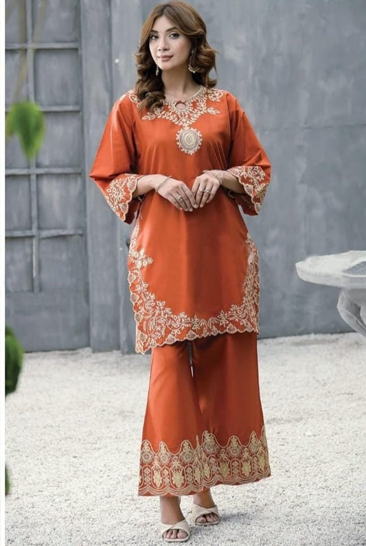 CROSS STICH | LAWN 2 PIECE UNSTICHED FULL HEAVY EMB SUIT FOR SUMMER 2025