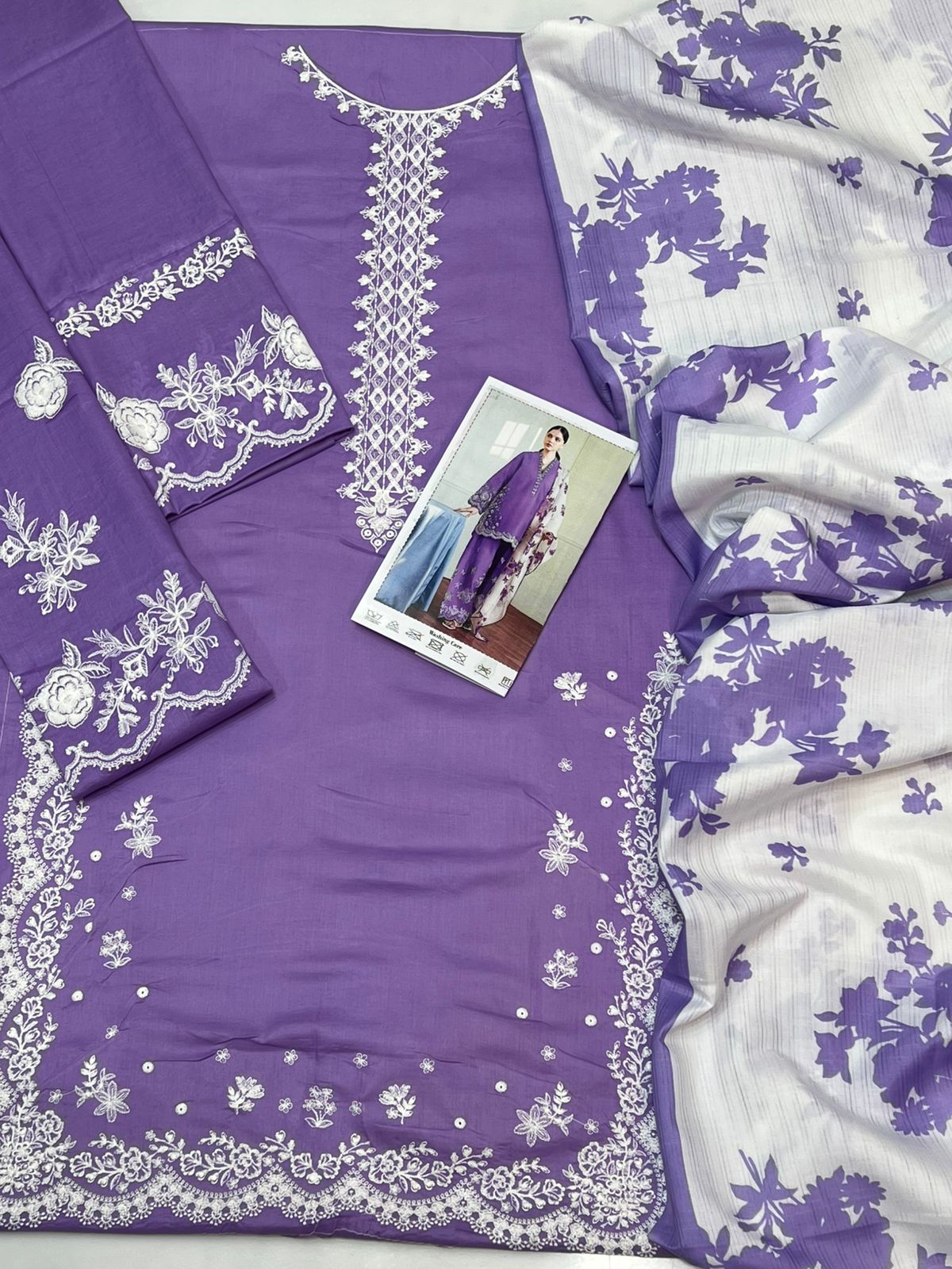 COCO BY ZARA SHAJAHAN | LAWN 3 PIECE UNSTICHED FULL HEAVY EMB SUIT WITH READY TO WEAR PRINT  DUBATA FOR SUMMER 2026