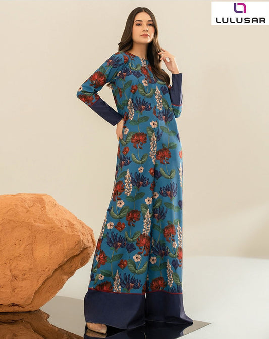 LULUSAR | DIGITAL PRINTED 2 PIECE WITH DIGITAL PRINTED SHIRT & TROUSER FOR WINTER 2024-2025