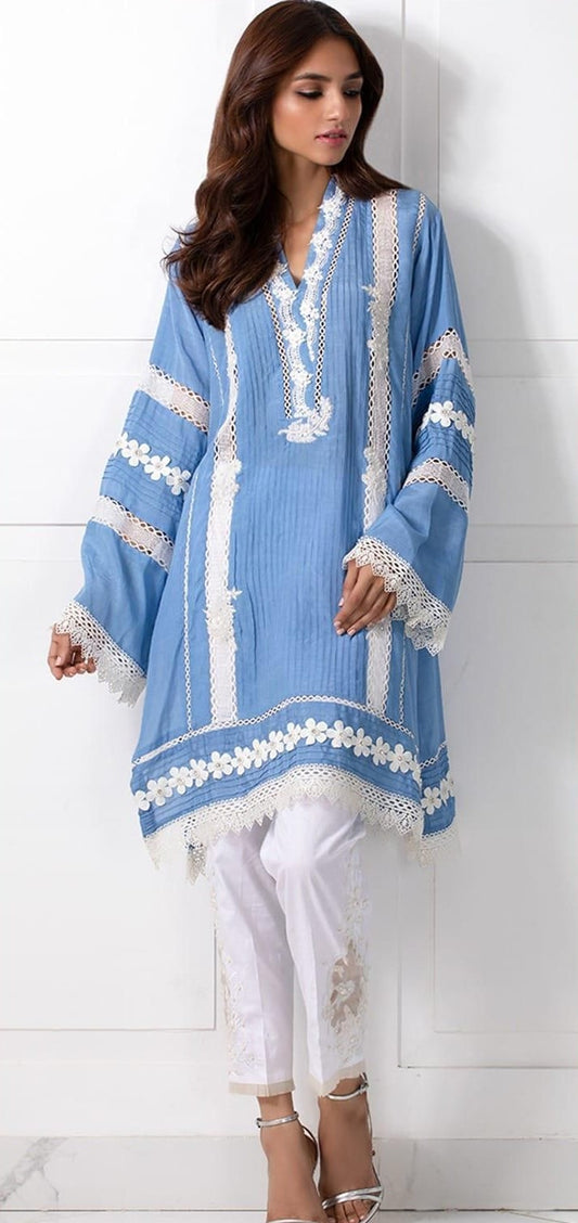 SHEHRNAZ | LAWN 3 PIECE FULL HEAVY EMB UNSTICHED SUIT FOR SUMMER 2025