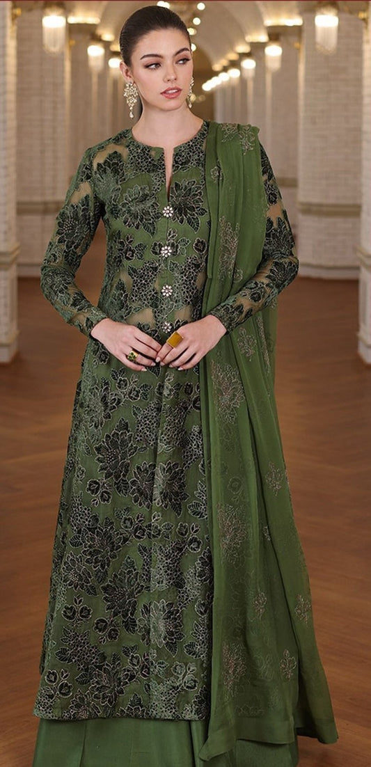 BAREEZE | LAWN 3 PIECE FULL HEAVY EMB UNSTICHED SUIT FOR SUMMER 2025