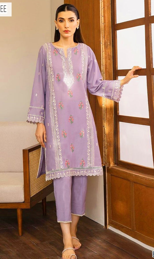 BEECHTREE | LAWN 3 PIECE UNSTICHED FULL HEAVY EMB SUIT FOR SUMMER 2025