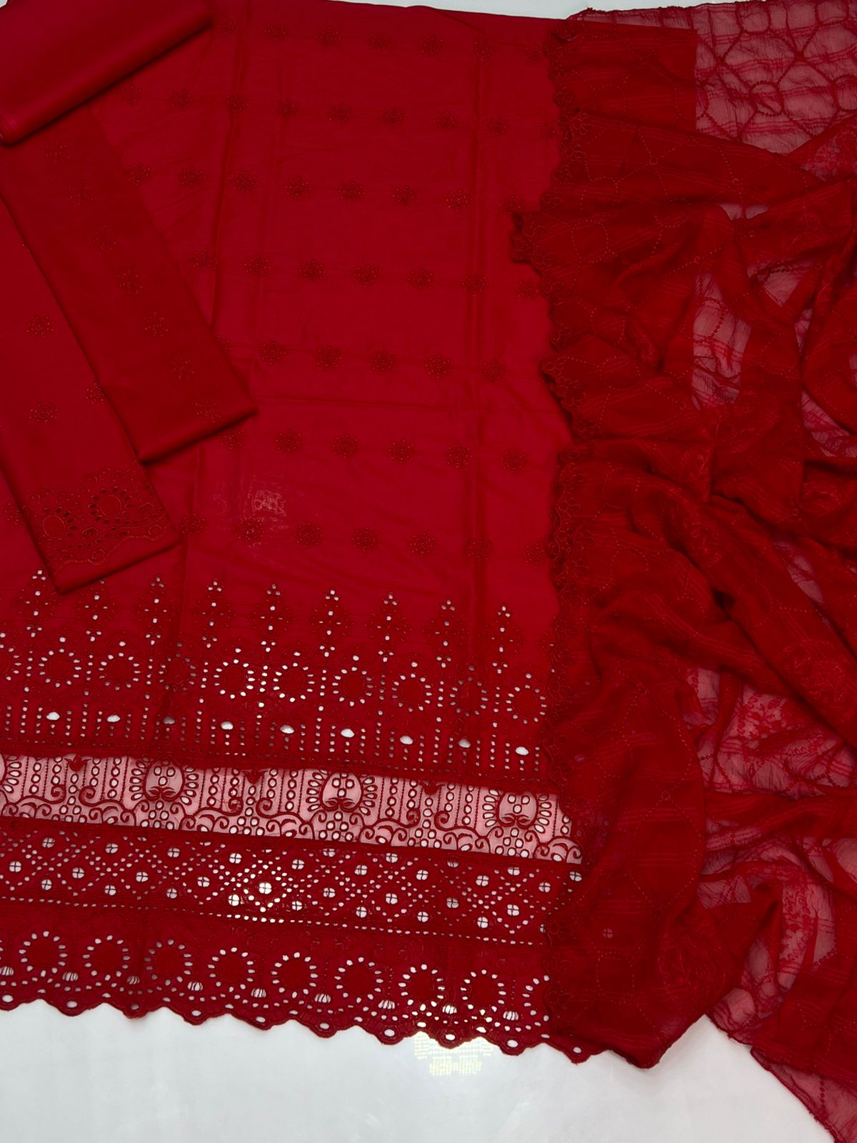 ZARQASH | LAWN 3 PIECE UNSTICHED FULL HEAVY EMB SUIT FOR SUMMER 2025